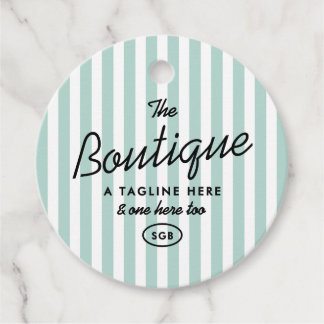 Californische Resort Gestreepte Boutique Ronde Lab Bedankjes Labels