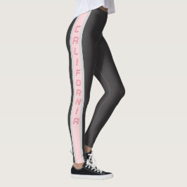 Californische roze en grijs leggings