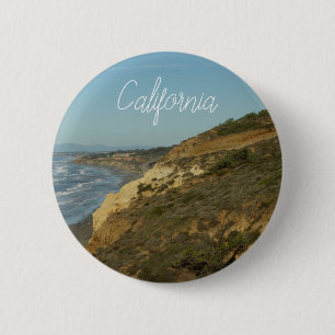 Californische Schilderachtig kustvaart Ronde Button 5,7 Cm