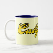 Californische Script-Mok Tweekleurige Koffiemok (Links)