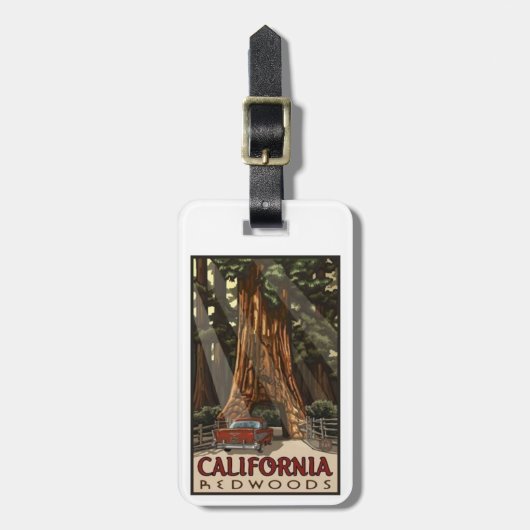 Californische sequoia's, , Bagagelabel (Voorkant verticaal)
