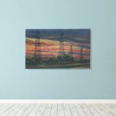 Californische soennitische Uitzicht van Californis Canvas Afdruk (Insitu (Houten vloer))