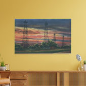 Californische soennitische Uitzicht van Californis Canvas Afdruk (Insitu (Woonkamer))