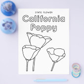 Californische staat bloem papaver flyer (Enkel)