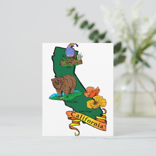 Californische staat briefkaart (Staand voorkant)
