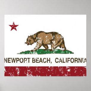 Californische staatskas Newport Beach Poster