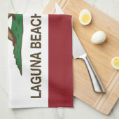 Californische staatskas theedoek (Quarter Fold)