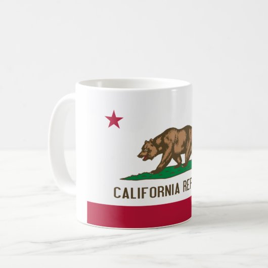 Californische staatsvlag koffiemok (Voorkant links)