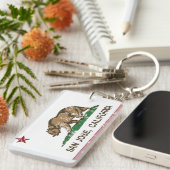 Californische staatsvlag san jose sleutelhanger (Voorkant Rechts)