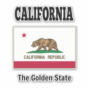 Californische staatsvlag sticker