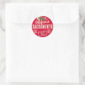 Californische steden ronde sticker (Tas)
