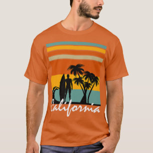 Californische strand, de Californische stijl en v T-shirt