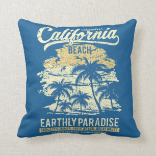 Californische strand die leeft in de eindeloze Zom Kussen