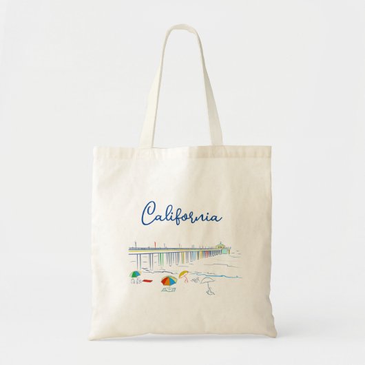 Californische strand tote bag (Voorkant)