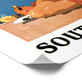 Californische stranden poster (Hoek)