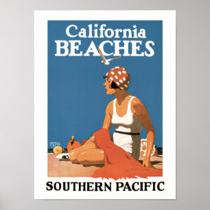 Californische stranden poster