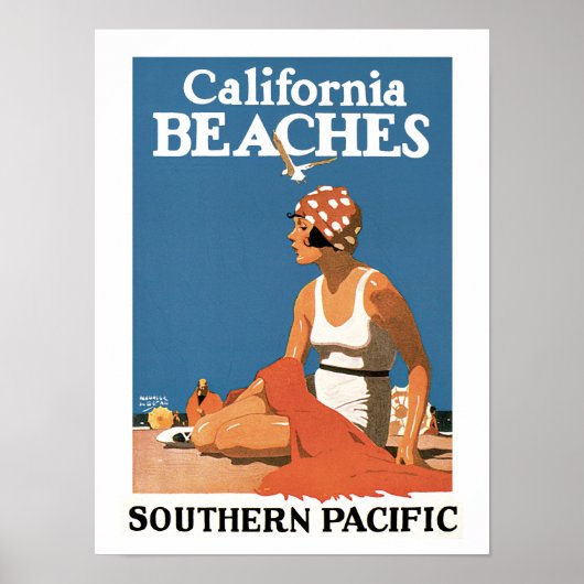 Californische stranden poster (Voorkant)