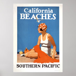 Californische stranden poster