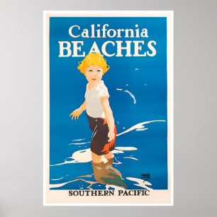 Californische Stranden Poster Zuidelijke Stille Oc