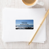 Californische strandfoto etiket (Insitu)