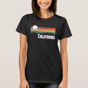 Californische  Sunset 80s Retro Summer State U T-shirt