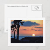 Californische Sunset bij Oxnard Beach...Ontspan en Briefkaart (Voorkant / Achterkant)