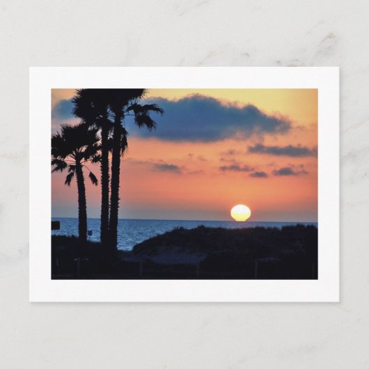 Californische Sunset bij Oxnard Beach...Ontspan en Briefkaart (Voorkant)