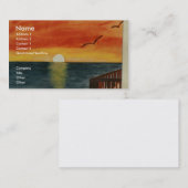 Californische Sunset Over Ocean Visitekaartje Art (Voorkant / Achterkant)