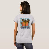  Californische Sunset T-shirt (Achterkant volledig)