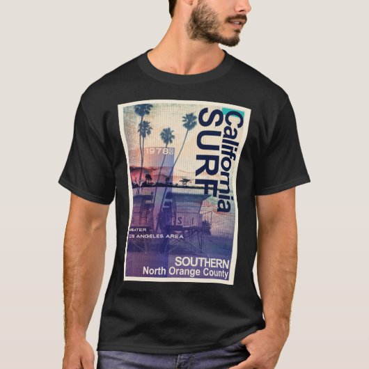 Californische Surf-lifestyle T-shirt (Voorkant)
