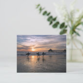 Californische surfers op Sunset Briefkaart (Staand voorkant)