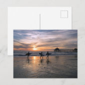 Californische surfers op Sunset Briefkaart (Voorkant / Achterkant)