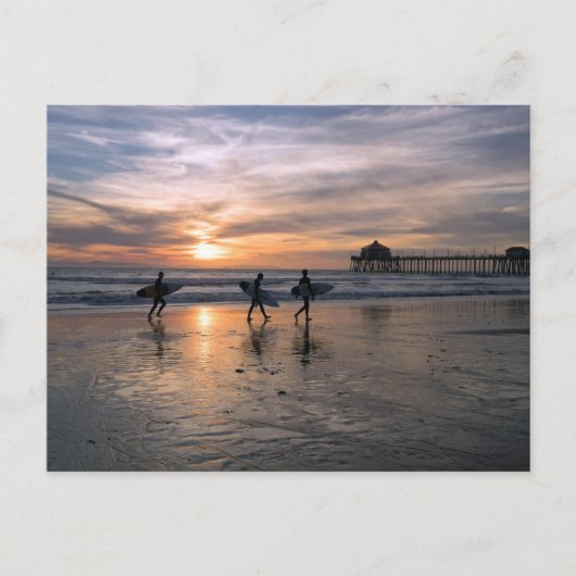 Californische surfers op Sunset Briefkaart (Voorkant)