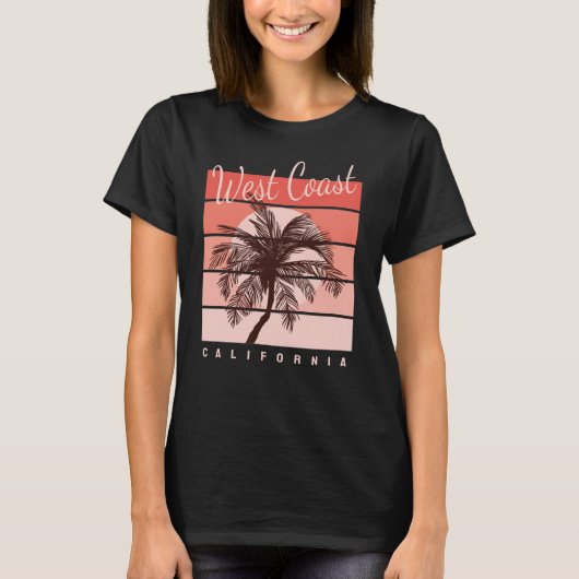 Californische surfparadijs T-Shirt (Voorkant)