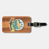 Californische surfplank bagagelabel (Voorkant horizontaal)
