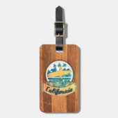 Californische surfplank bagagelabel (Voorkant verticaal)