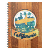 Californische surfplank notitieboek (Voorkant)