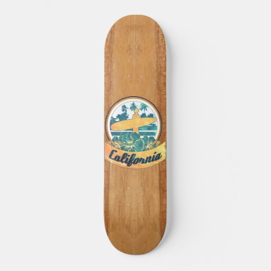 Californische surfplank persoonlijk skateboard (Voorkant)