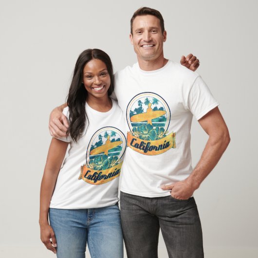 Californische surfplank t-shirt (Unisex)
