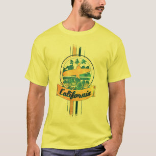 Californische surfplank t-shirt