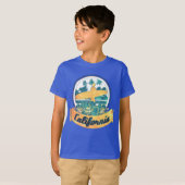 Californische surfplank t-shirt (Voorkant volledig)