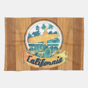 Californische surfplank theedoek