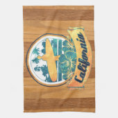Californische surfplank theedoek (Verticaal)