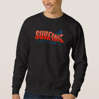 Californische surftypografie ontwerp voor surfleve trui