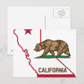 Californische  toeristenreis toevoegen briefkaart (Voorkant / Achterkant)