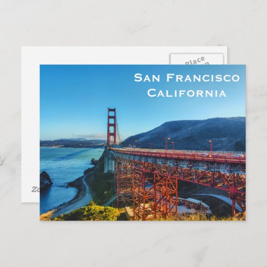 Californische  toeristenreizen Briefkaart toevoege (Voorkant / Achterkant)