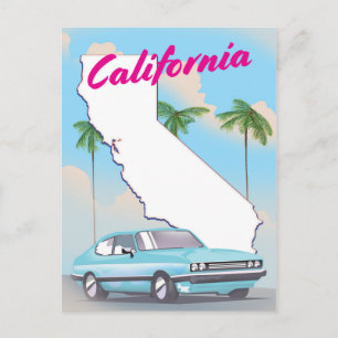 Californische  Vacation poster Briefkaart