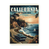 Californische Vintage Magneet (Verticaal)