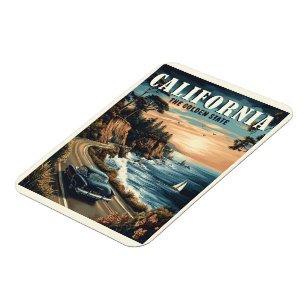 Californische Vintage Magneet