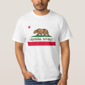 Californische vlag afbeelding voor Mannen-T-Shirt- T-shirt (Voorkant)